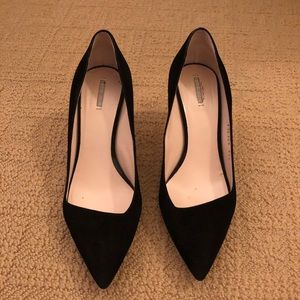 Giorgio Armani black suede pumps